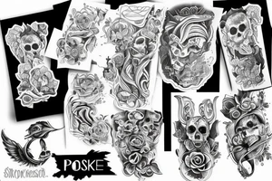 Japoński smok tattoo idea