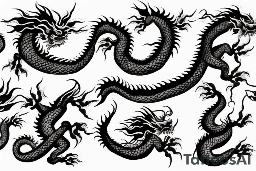 Japanese dragon tattoo idea