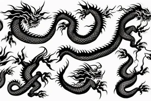 Japanese dragon tattoo idea
