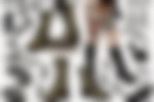 Sexy topless pinup girl in army boots tattoo idea
