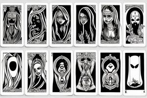 The high priecess tarot, but no face tattoo idea