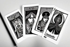 The high priecess tarot, but no face tattoo idea