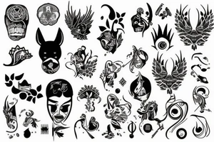 Kapłanka bez twarzy tattoo idea