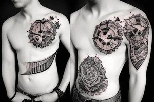 Create a tattoo for 5 friends who are basically brothers. They have nothing in common and no common interest between any of them tattoo idea