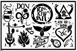 Something that symbolizes the phrase I don’t know why and I don’t know why tattoo idea