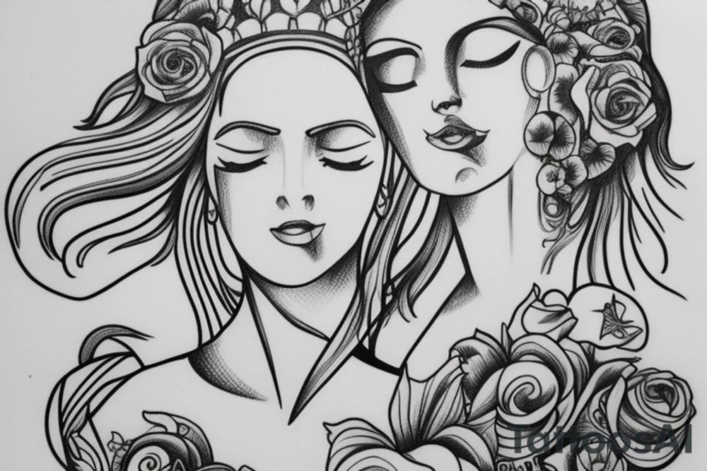 Greek goddess tattoo idea