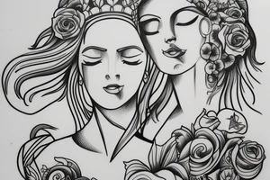 Greek goddess tattoo idea