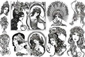Greek goddess tattoo idea