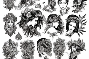 Greek goddess who is powerful tattoo idea