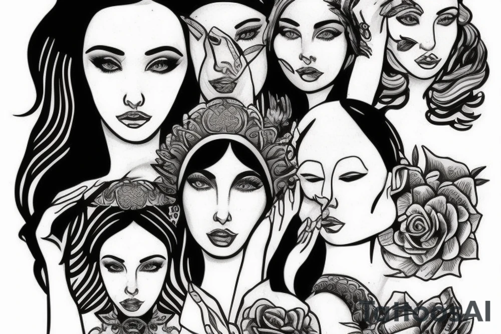 Greek goddess who is powerful tattoo idea