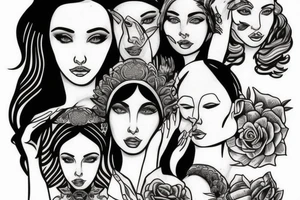 Greek goddess who is powerful tattoo idea