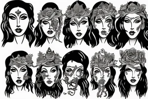 Powerful and resilient woman goddess tattoo idea