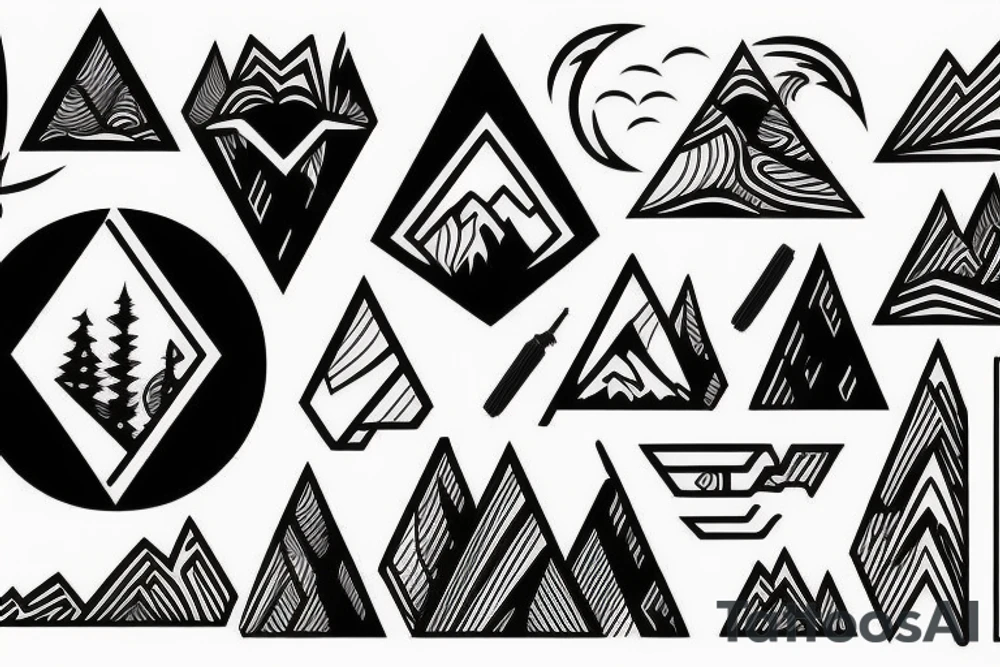 mountains tattoo idea