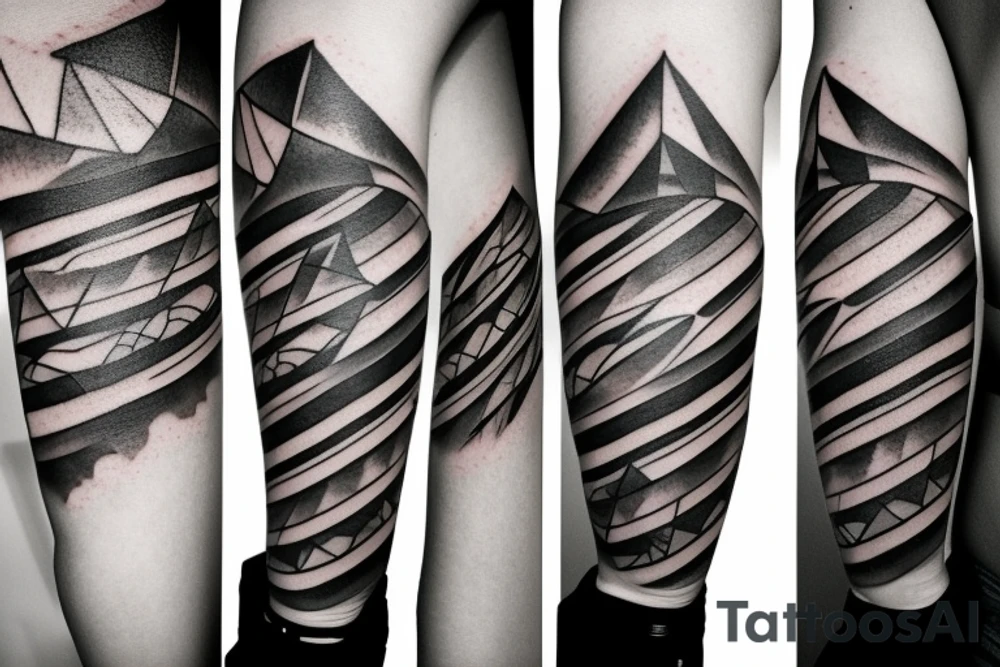 mountains and Colorado flag tattoo idea