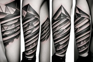 mountains and Colorado flag tattoo idea