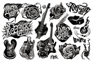 Rock music tattoo idea
