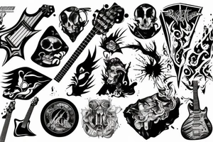 Rock music tattoo idea