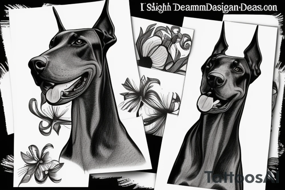 doberman tattoo idea