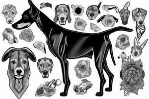 doberman tattoo idea