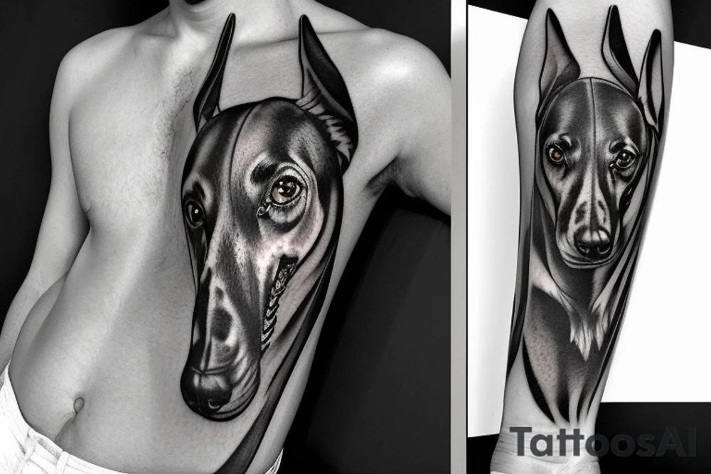 doberman tattoo idea