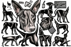 doberman tattoo idea