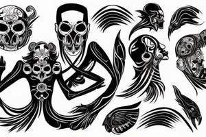 Father protecting Daughter tattoo idea