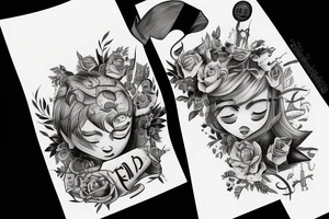 Father protecting Daughter tattoo idea