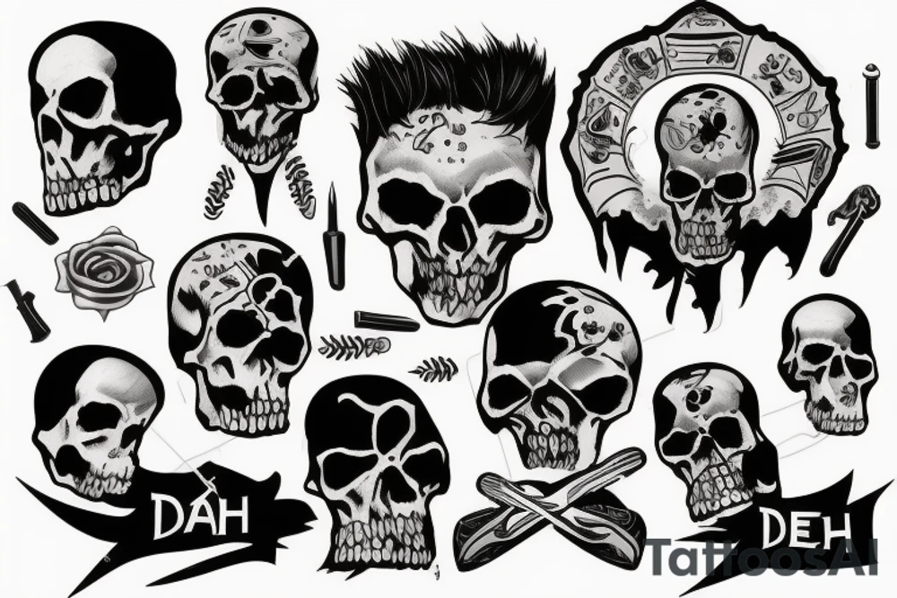 death man tattoo idea