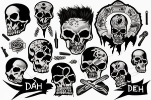 death man tattoo idea