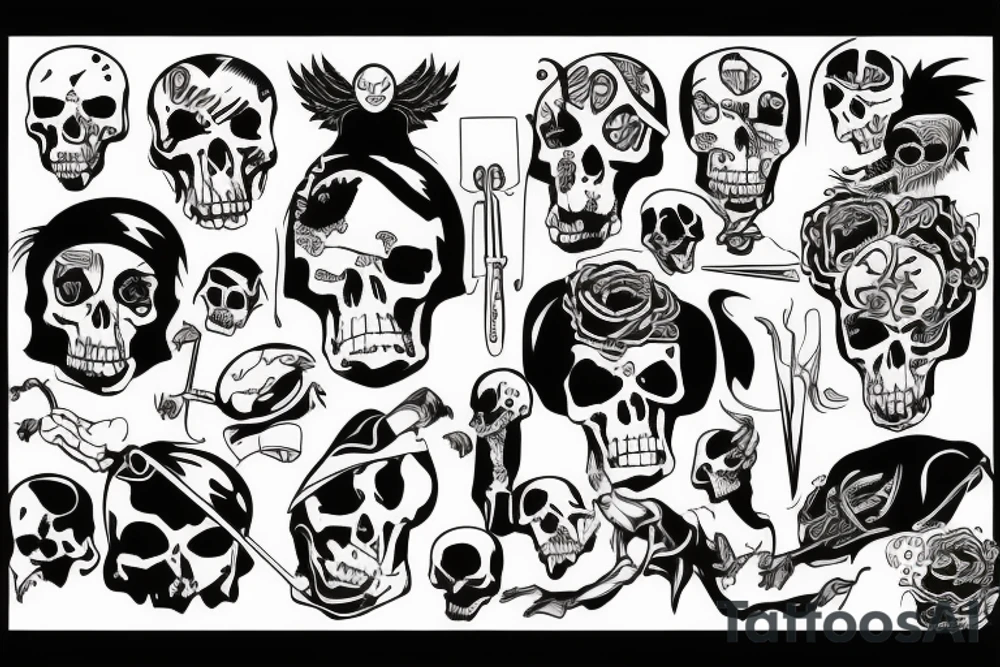 death man tattoo idea