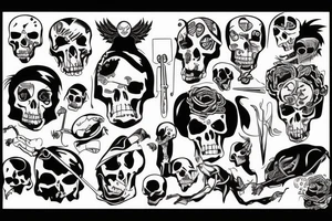 death man tattoo idea