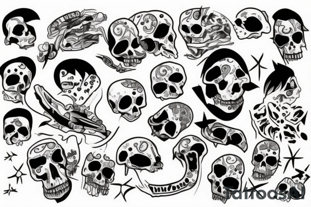 dead body tattoo idea