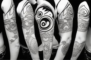 Minimalistic Naruto themed tattoo tattoo idea