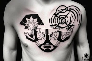 Minimalistic Naruto themed tattoo tattoo idea