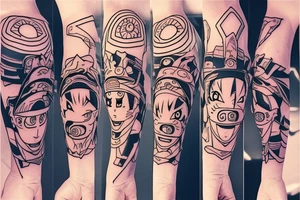 Minimalistic Naruto themed tattoo tattoo idea