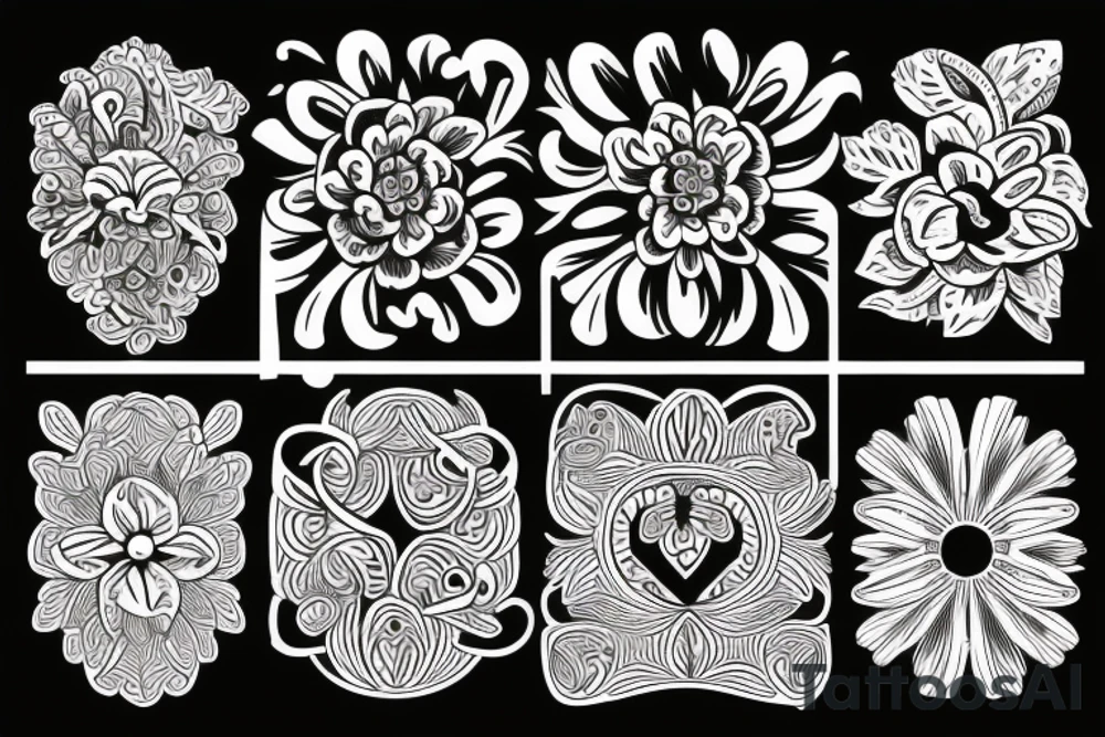 flowers tattoo idea