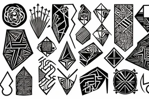 Black troicas tattoo idea