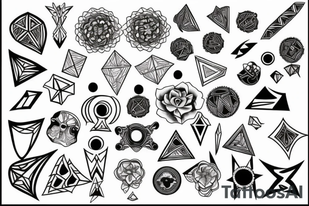 Black troicas tattoo idea