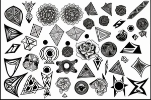 Black troicas tattoo idea