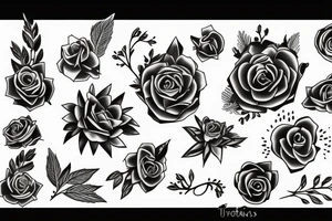 Black troicas tattoo idea