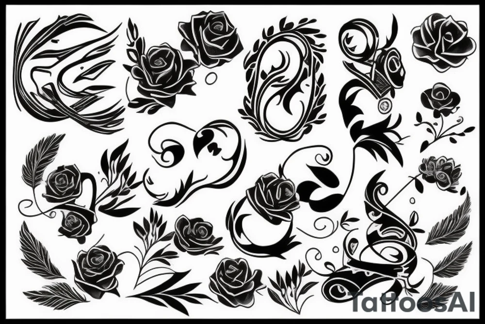 Black troicas tattoo idea