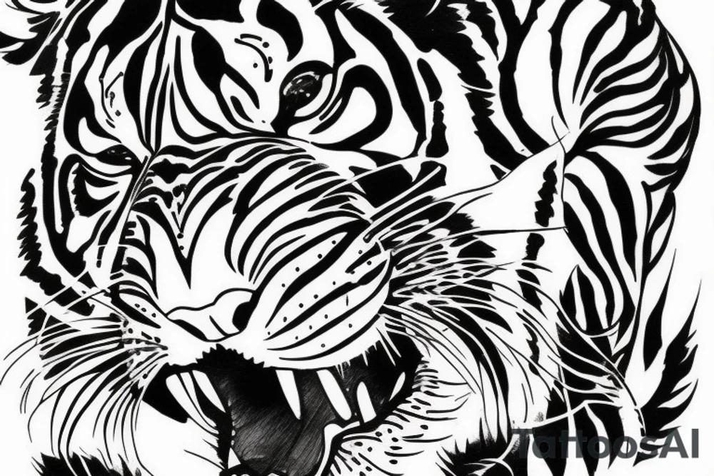tiger tattoo idea