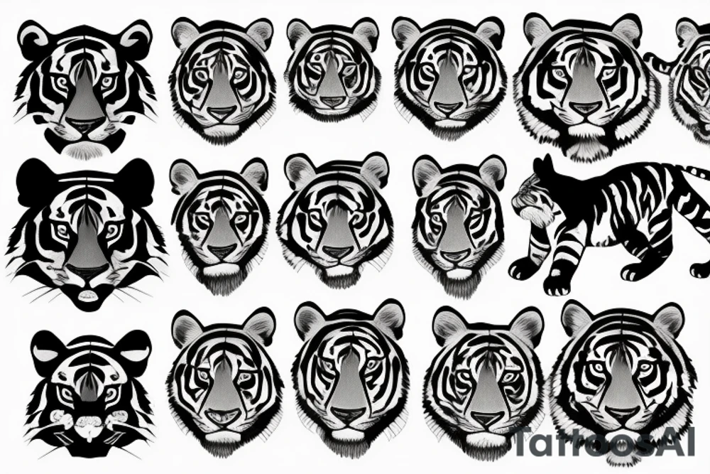 tiger tattoo idea