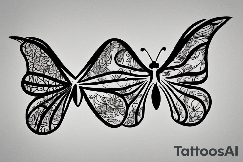 Butterfly tattoo idea