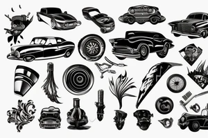 Car parts tattoo idea