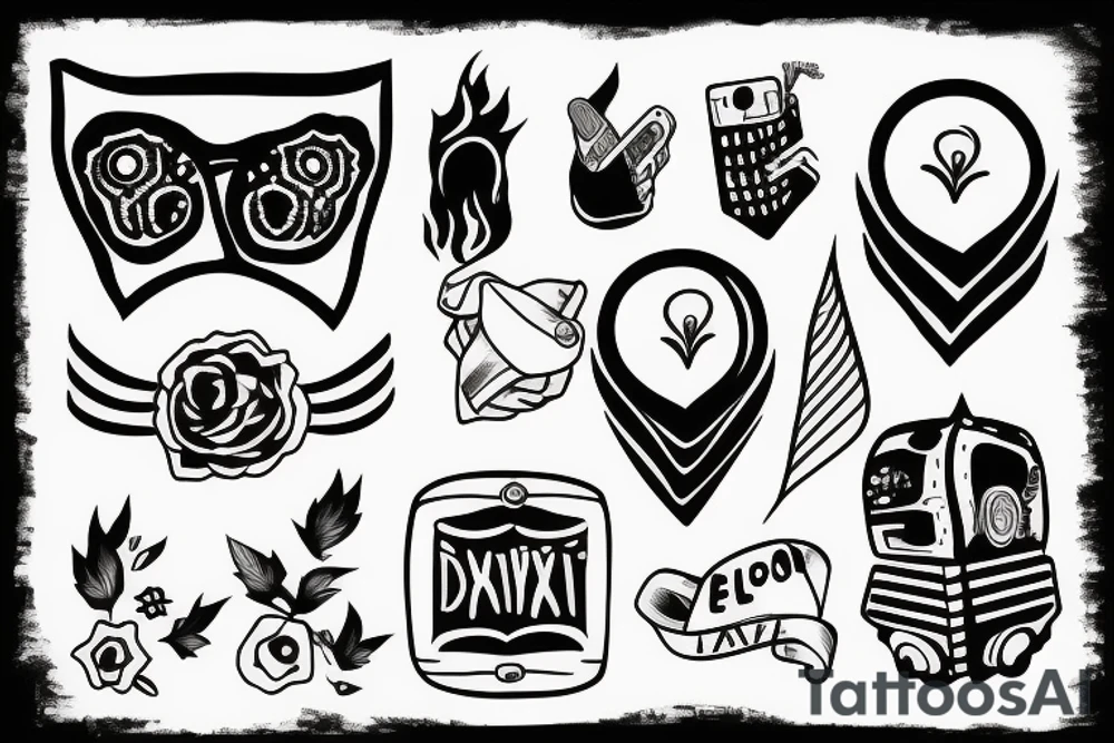 Night drive tattoo idea
