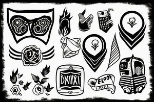 Night drive tattoo idea