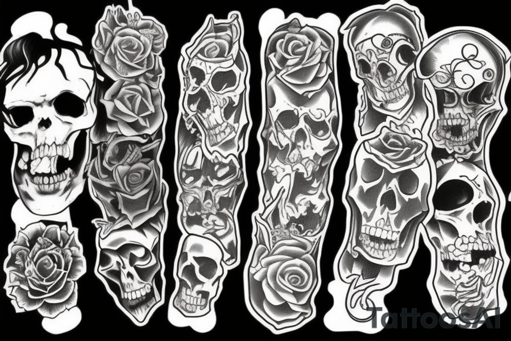Graveyard tattoo idea