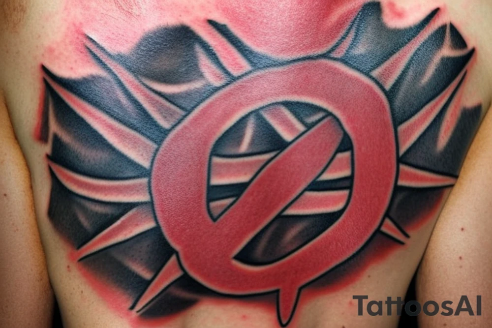 Cancer cell with text "fuck you" abouve tattoo idea