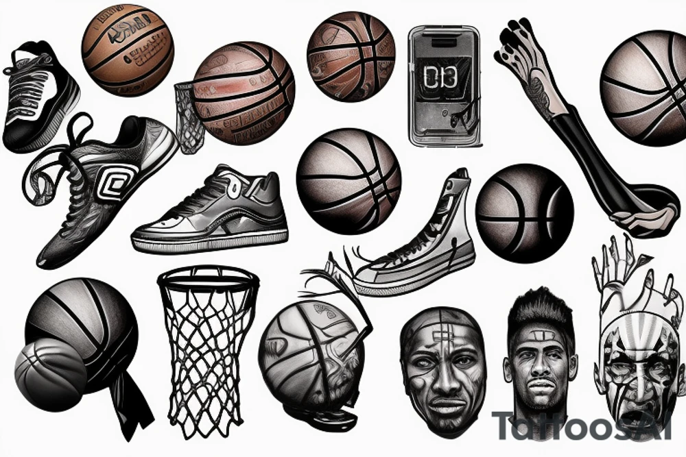 Basketball tattoo idea